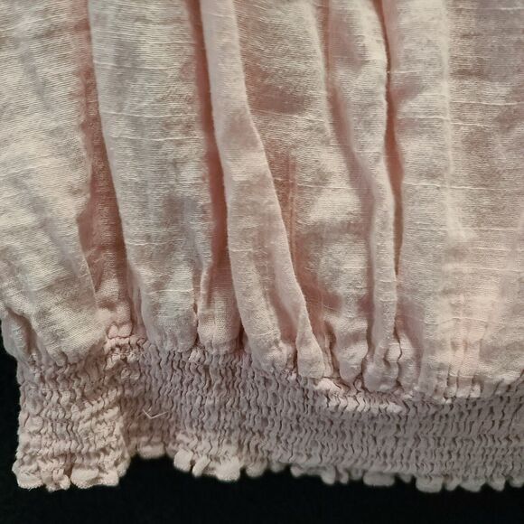 Body Central Womens Tank Top Pink Size Large 100% Cotton Stretch Floral - Picture 11 of 12